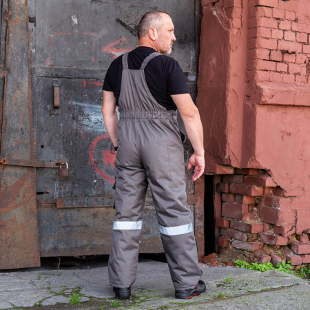 Полукомбинезон WINTER, мужской, утепленный, серый, Китай