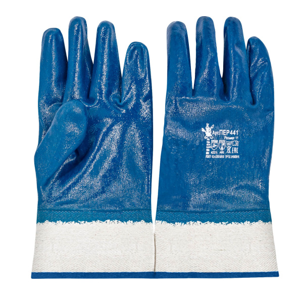ПЕР 441 Перчатки НИТРИЛ манжет крага (уп. 120 шт)