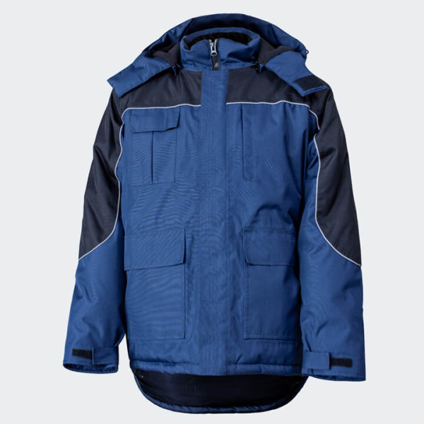 Куртка WINTER, мужская, утепленная, синий/черный, Китай