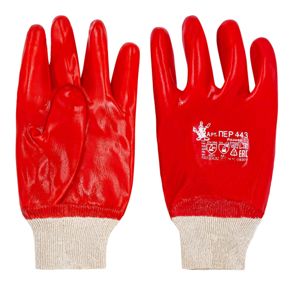 ПЕР 443 Перчатки МБС красные (уп. 120 шт)