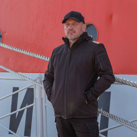 Куртка PROTONE HILLTEX, мужская, софтшел, черный, Китай