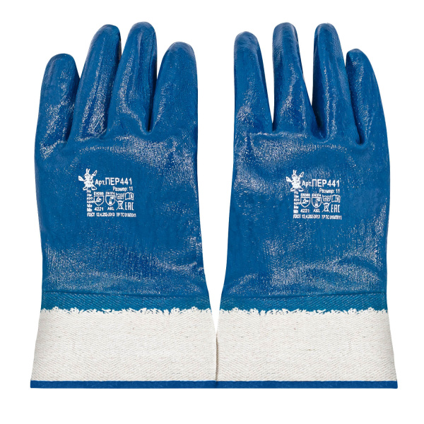 ПЕР 441 Перчатки НИТРИЛ манжет крага (уп. 120 шт)