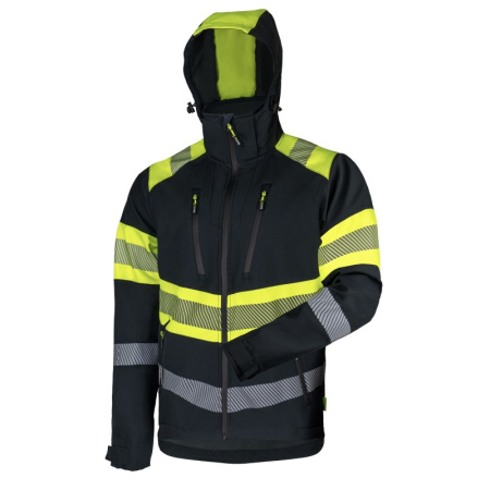 Куртка BERGO, полиэстер, черный/желтый/серый, Talis