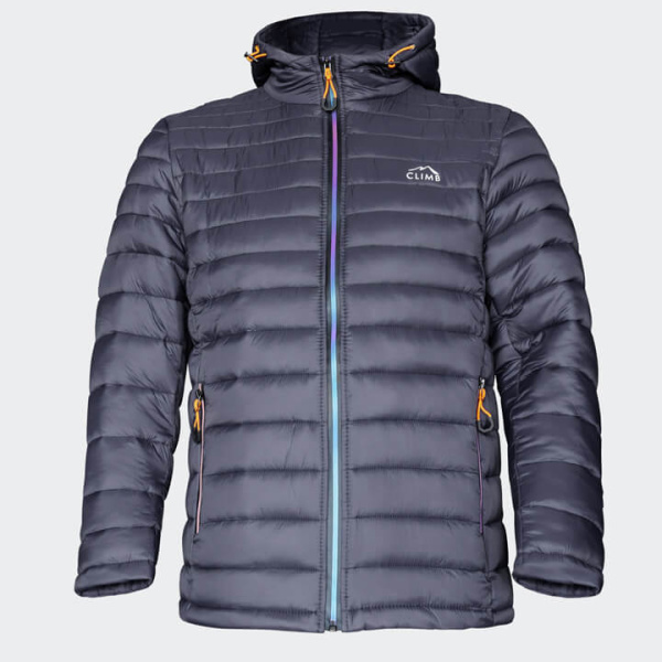 Куртка PROTONE CLIMB, мужская с капюш., ПЭ, серый, Kитай