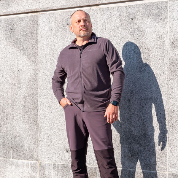 Джемпер флисовый тонкий PROTONE HUNT light, серый, Китай