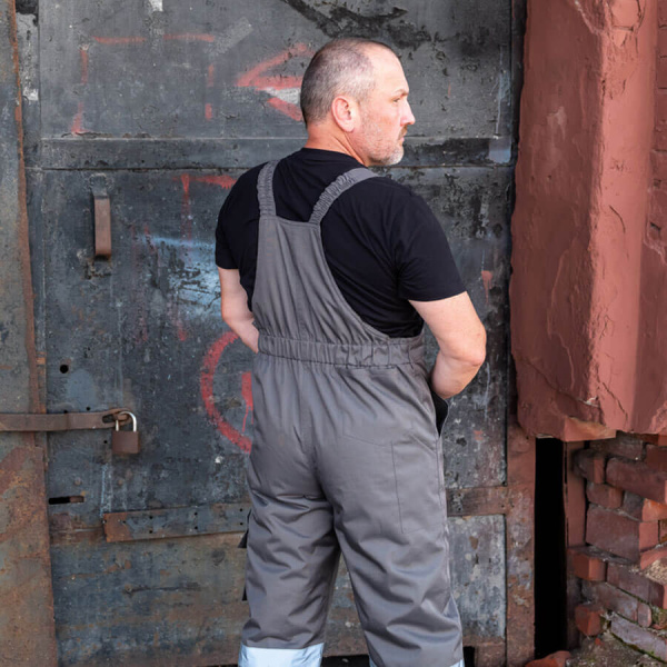 Полукомбинезон WINTER, мужской, утепленный, серый, Китай