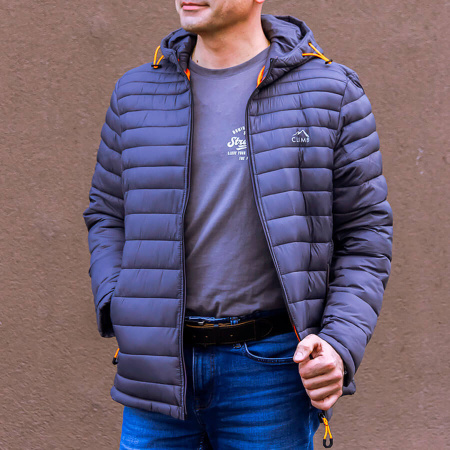 Куртка PROTONE CLIMB, мужская с капюш., ПЭ, синий, Kитай