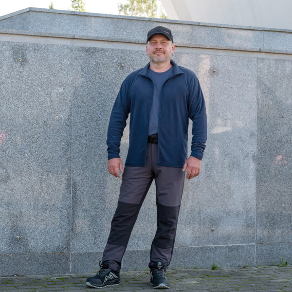 Джемпер флисовый тонкий PROTONE HUNT light, темно-синий, Китай