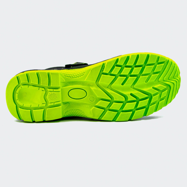 4220Т Лайм Полуботинки с перфорацией ( Сандалии) КИТАЙ