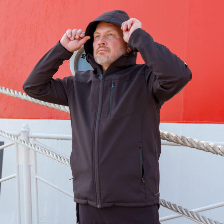 Куртка PROTONE HILLTEX, мужская, софтшел, черный, Китай