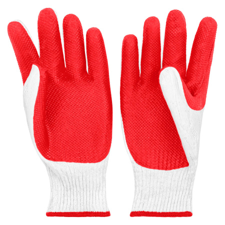 ПЕР 412 Перчатки хлопок белые с латексом  (уп. 120шт)