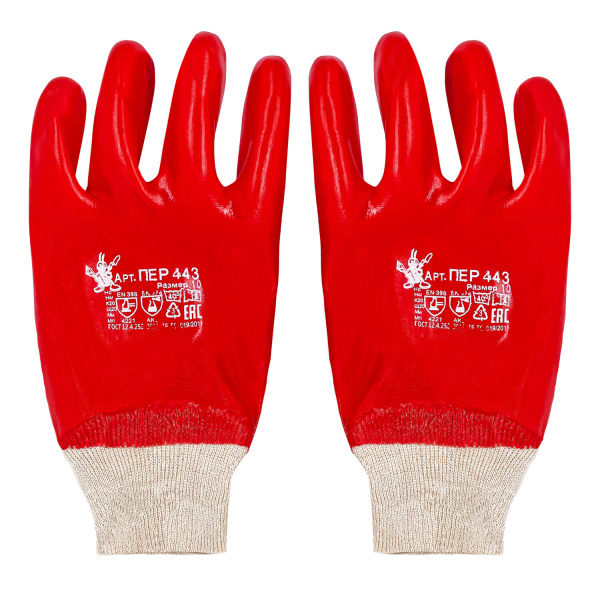 ПЕР 443 Перчатки МБС красные (уп. 120 шт)